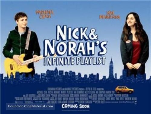 Nick and Norah's Infinite Playlist - British Movie Poster