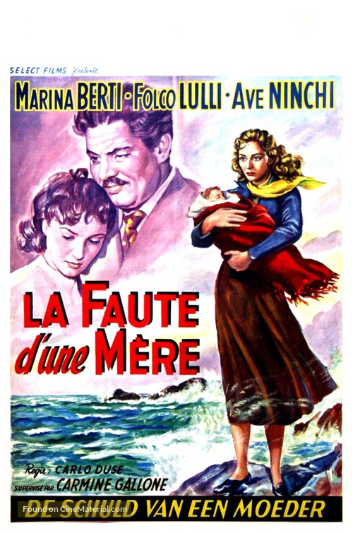 La colpa di una madre - Belgian Movie Poster