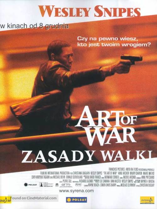 The Art Of War - Polish Movie Poster