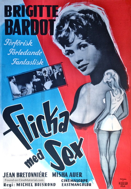 Cette sacr&eacute;e gamine - Swedish Movie Poster