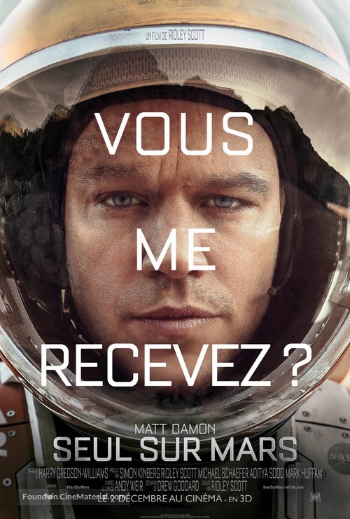 The Martian - French Movie Poster