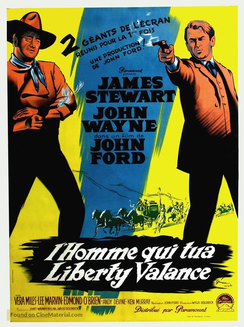 The Man Who Shot Liberty Valance - French Movie Poster