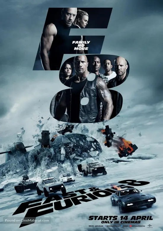 The Fate of the Furious - South African Movie Poster