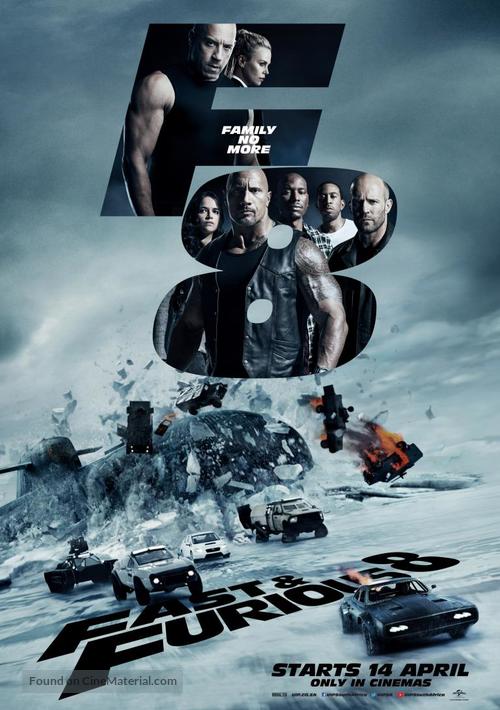 The Fate of the Furious - South African Movie Poster
