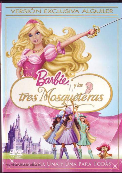 Barbie and the Three Musketeers - Spanish DVD movie cover