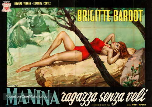 Manina, la fille sans voiles - Italian Movie Poster