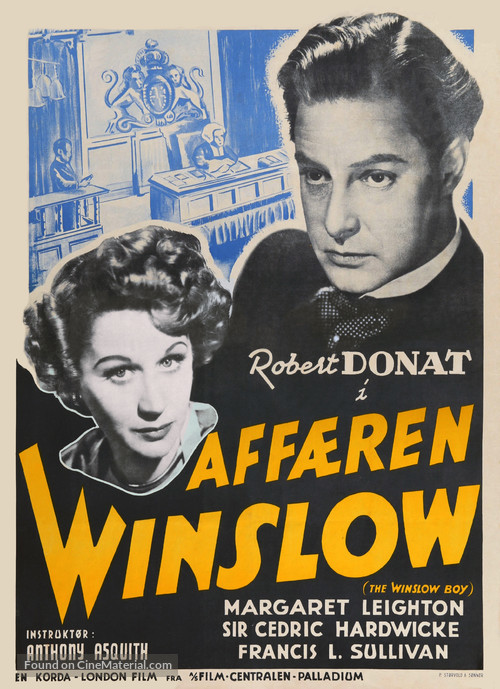 The Winslow Boy - Danish Movie Poster