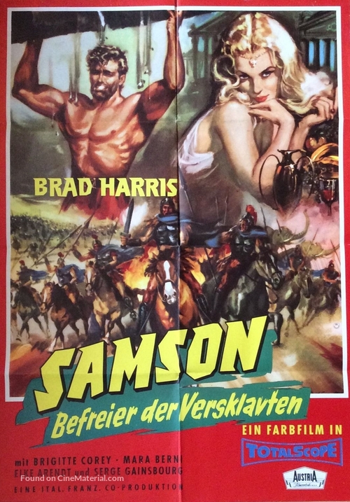 La furia di Ercole - German Movie Poster
