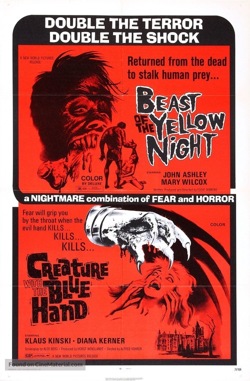 The Beast of the Yellow Night - Combo movie poster