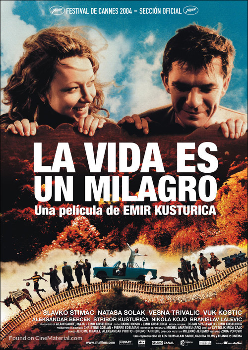 Zivot je cudo - Spanish Movie Poster