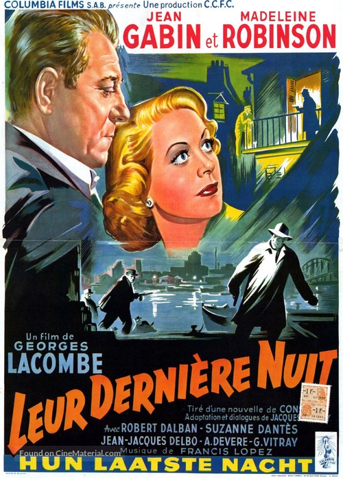 Leur derni&egrave;re nuit - Belgian Movie Poster