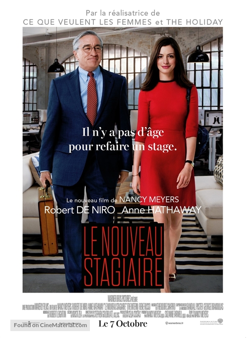 The Intern - French Movie Poster