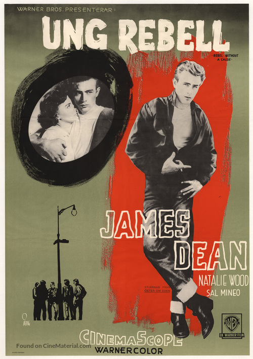 Rebel Without a Cause - Swedish Movie Poster