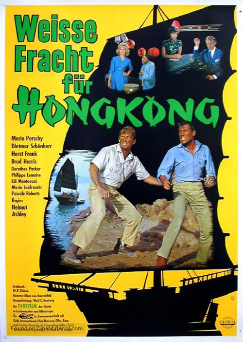 Wei&szlig;e Fracht f&uuml;r Hongkong - German Movie Poster