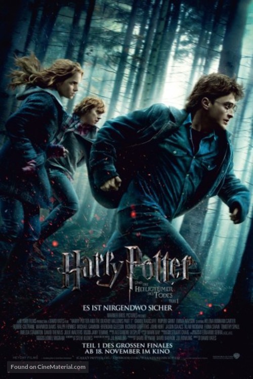 Harry Potter and the Deathly Hallows - Part 1 - Swiss Movie Poster