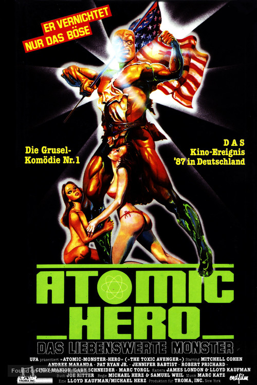 The Toxic Avenger - German Movie Poster