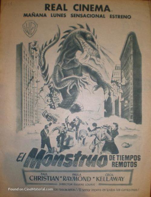 The Beast from 20,000 Fathoms - Spanish poster