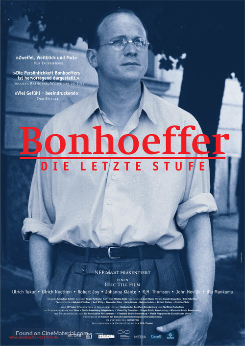 Bonhoeffer: Agent of Grace - German poster