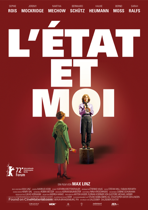 L&#039;&eacute;tat et moi - German Movie Poster