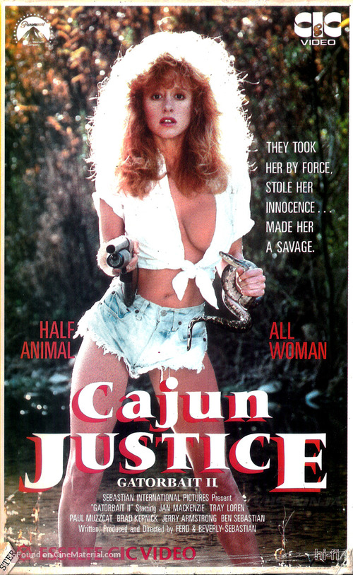 Gatorbait II: Cajun Justice - Dutch VHS movie cover