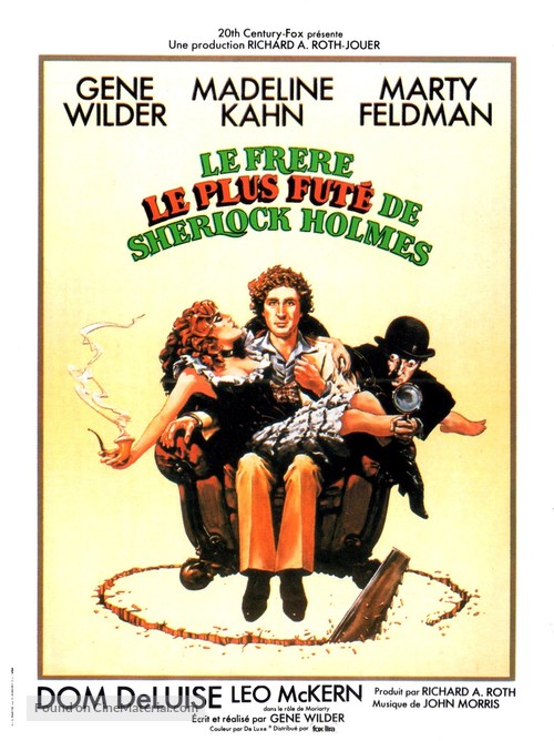 The Adventure of Sherlock Holmes&#039; Smarter Brother - French Movie Poster