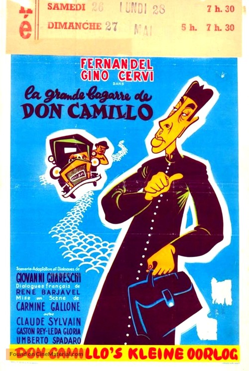 Don Camillo e l&#039;onorevole Peppone - Belgian Movie Poster