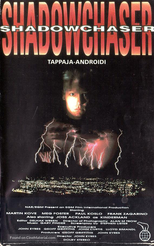 Shadowchaser - Finnish VHS movie cover