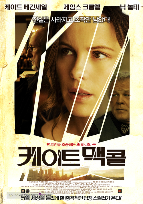 The Trials of Cate McCall - South Korean Movie Poster