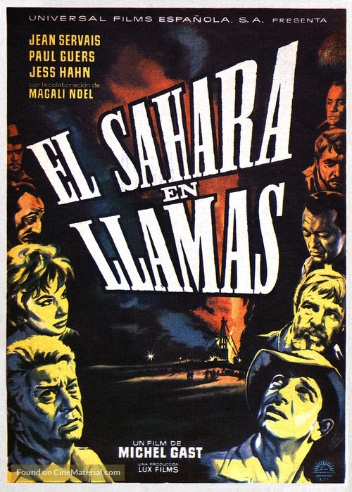 Le Sahara br&ucirc;le - Spanish Movie Poster