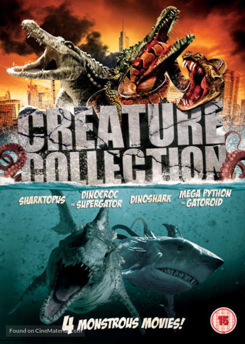 Mega Python vs. Gatoroid - British DVD movie cover