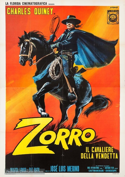 Zorro il cavaliere della vendetta - Italian Movie Poster