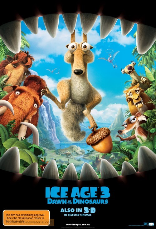 Ice Age: Dawn of the Dinosaurs - Australian Movie Poster