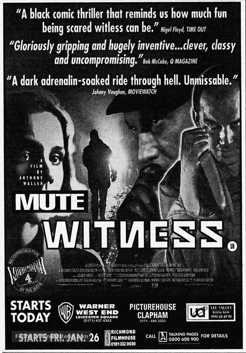 Mute Witness - British poster