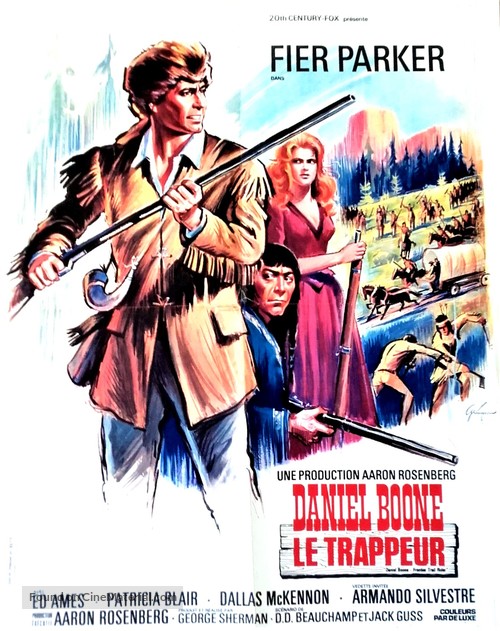 Daniel Boone: Frontier Trail Rider - French Movie Poster