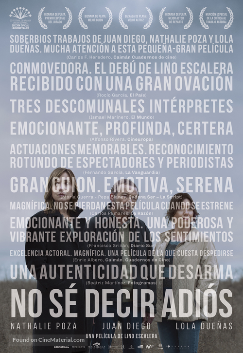 No s&eacute; decir adi&oacute;s - Spanish Movie Poster