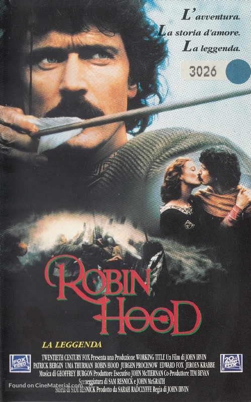 Robin Hood - Italian VHS movie cover