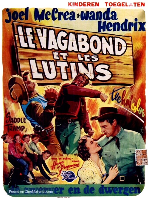 Saddle Tramp - Belgian Movie Poster