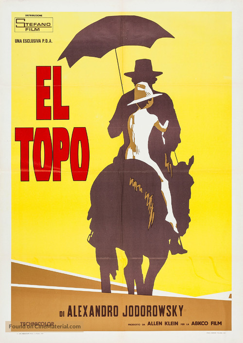 El topo - Italian Movie Poster