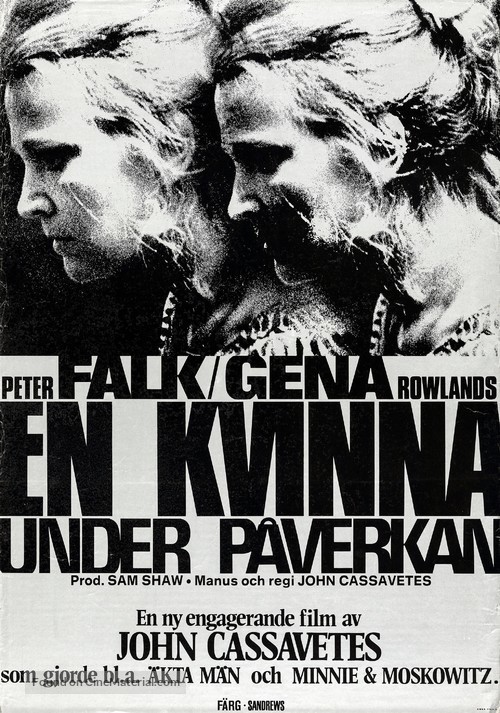 A Woman Under the Influence - Swedish Movie Poster