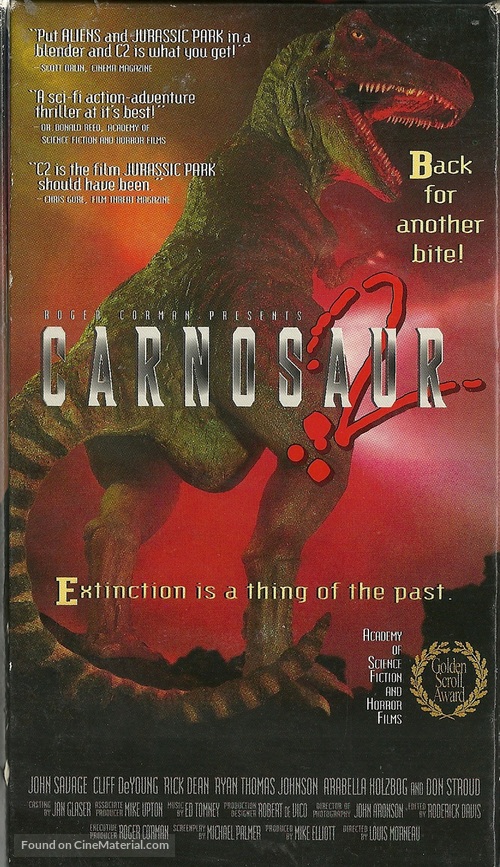 Carnosaur 2 - VHS movie cover