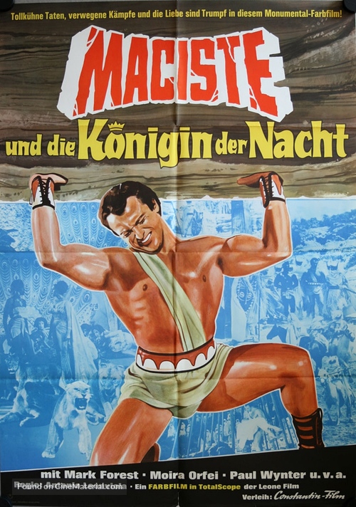 Maciste, l&#039;uomo pi&ugrave; forte del mondo - German Movie Poster