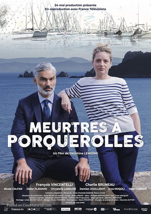 Meurtres &agrave; Porquerolles - French Movie Poster