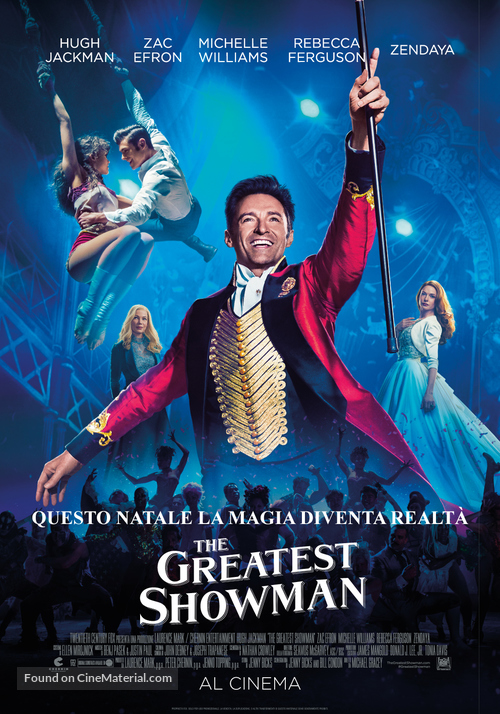 The Greatest Showman - Italian Movie Poster