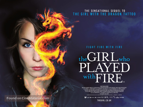 Flickan som lekte med elden - British Movie Poster