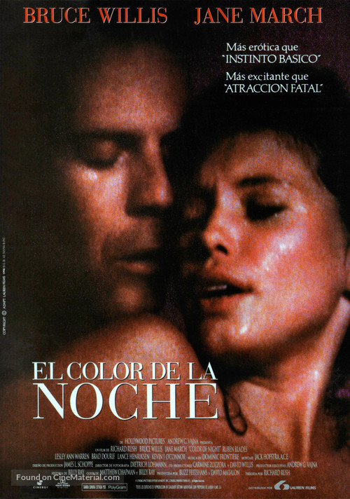 Color of Night - Spanish Movie Poster