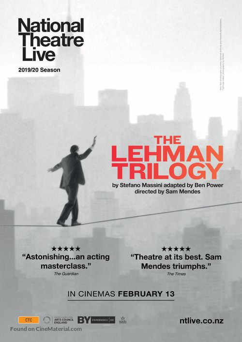 National Theatre Live: The Lehman Trilogy - New Zealand Movie Poster