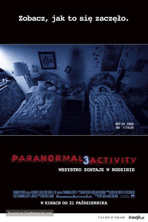 Paranormal Activity 3 - Polish Movie Poster