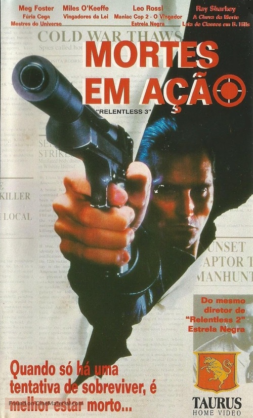 Dead On: Relentless II - Brazilian VHS movie cover