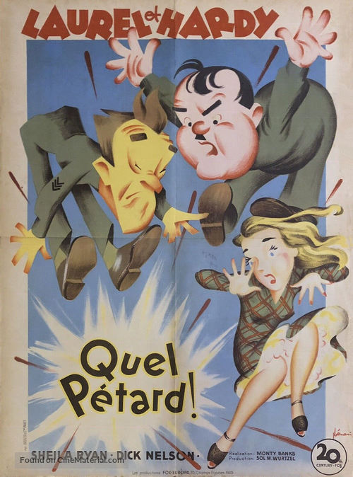 Great Guns - French Movie Poster