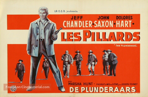 The Plunderers - Belgian Movie Poster